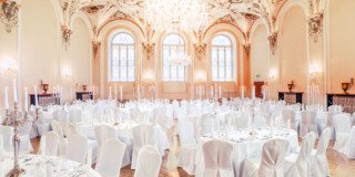 Barocksaal im St. Peter Stiftskulinarium in Salzburg | © St. Peter Stiftskulinarium / André Schönherr